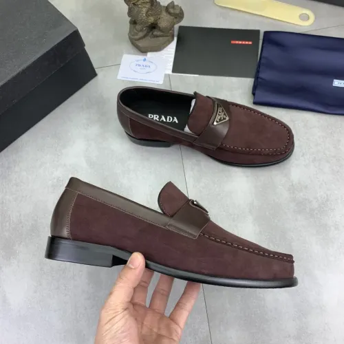 Replica Prada Leather Shoes For Men #1434247 $102.00 USD for Wholesale