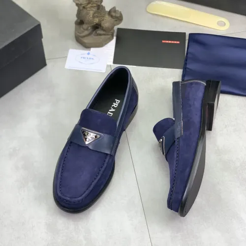 Prada Leather Shoes For Men #1434248 $102.00 USD, Wholesale Replica Prada Leather Shoes