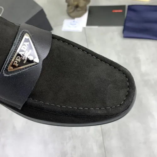 Replica Prada Leather Shoes For Men #1434249 $102.00 USD for Wholesale