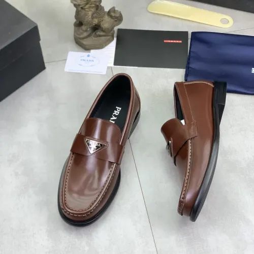 Prada Leather Shoes For Men #1434250 $102.00 USD, Wholesale Replica Prada Leather Shoes