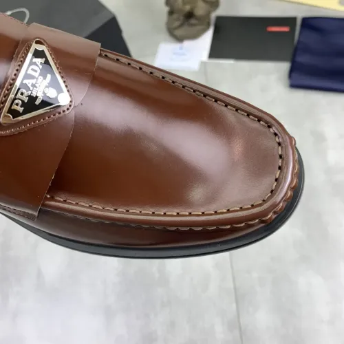 Replica Prada Leather Shoes For Men #1434250 $102.00 USD for Wholesale