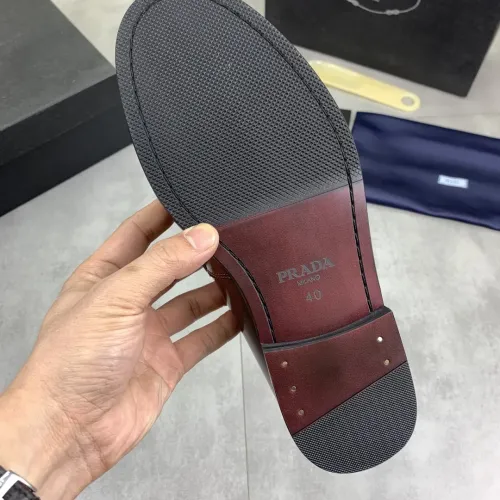Replica Prada Leather Shoes For Men #1434250 $102.00 USD for Wholesale