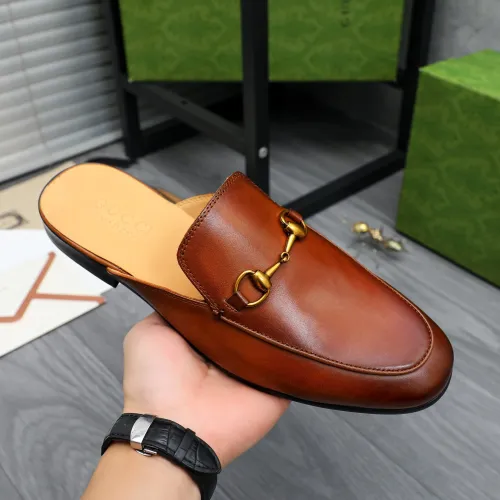 Replica Gucci Slippers For Men #1434318 $82.00 USD for Wholesale