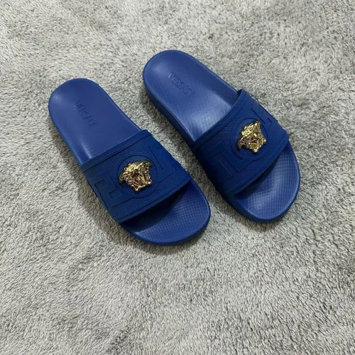 Replica Versace Slippers For Men #1434430 $52.00 USD for Wholesale