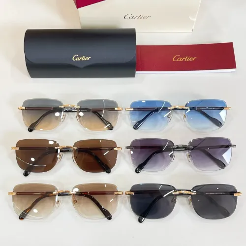 Replica Cartier AAA Quality Sunglassess #1434433 $60.00 USD for Wholesale