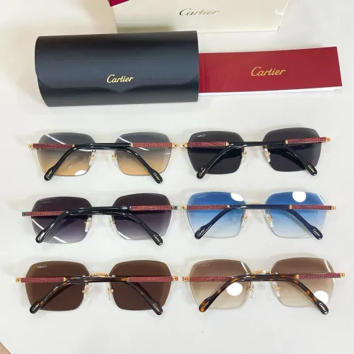 Replica Cartier AAA Quality Sunglassess #1434440 $60.00 USD for Wholesale