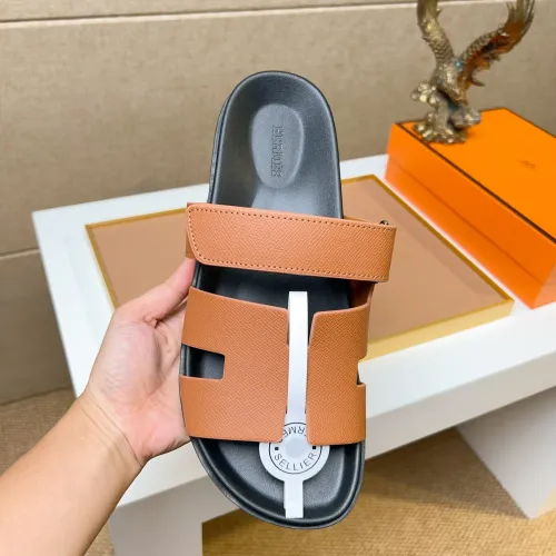 Replica Hermes Slippers For Men #1434509 $56.00 USD for Wholesale