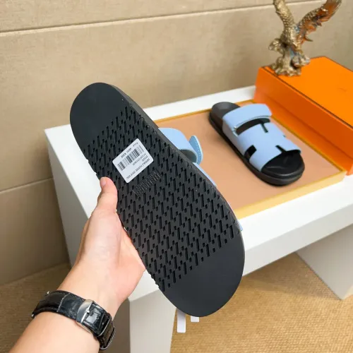 Replica Hermes Slippers For Men #1434518 $56.00 USD for Wholesale