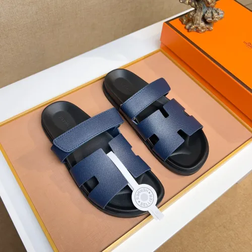 Replica Hermes Slippers For Men #1434522 $56.00 USD for Wholesale