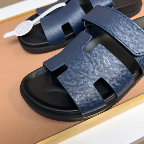 Replica Hermes Slippers For Men #1434522 $56.00 USD for Wholesale