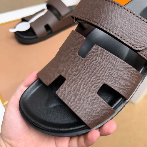 Replica Hermes Slippers For Men #1434525 $56.00 USD for Wholesale