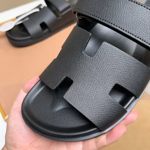 Replica Hermes Slippers For Men #1434529 $56.00 USD for Wholesale