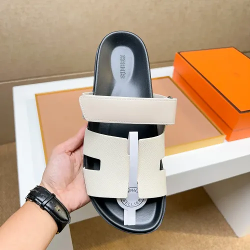 Replica Hermes Slippers For Men #1434532 $56.00 USD for Wholesale