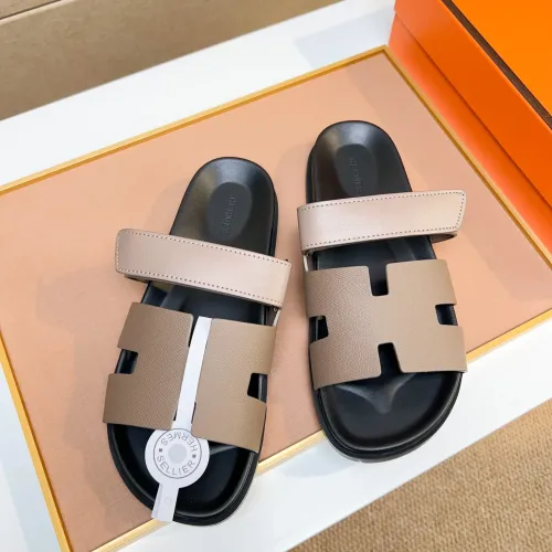 Replica Hermes Slippers For Men #1434533 $56.00 USD for Wholesale