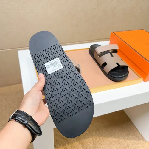 Replica Hermes Slippers For Men #1434533 $56.00 USD for Wholesale