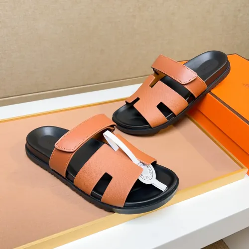 Replica Hermes Slippers For Men #1434534 $56.00 USD for Wholesale