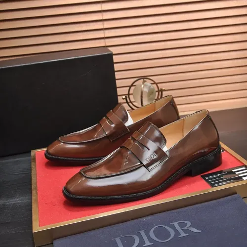 Christian Dior Leather Shoes For Men #1434538 $115.00 USD, Wholesale Replica Christian Dior Leather Shoes