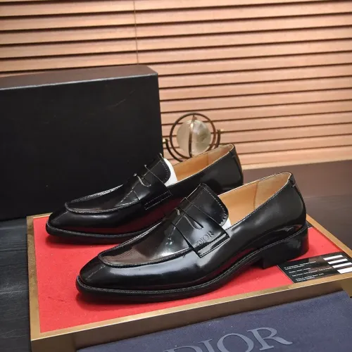 Christian Dior Leather Shoes For Men #1434539 $115.00 USD, Wholesale Replica Christian Dior Leather Shoes