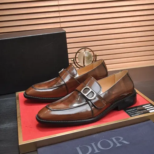 Christian Dior Leather Shoes For Men #1434540 $115.00 USD, Wholesale Replica Christian Dior Leather Shoes