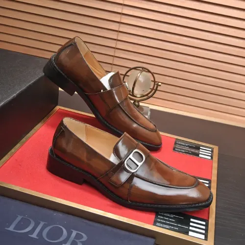 Replica Christian Dior Leather Shoes For Men #1434540 $115.00 USD for Wholesale