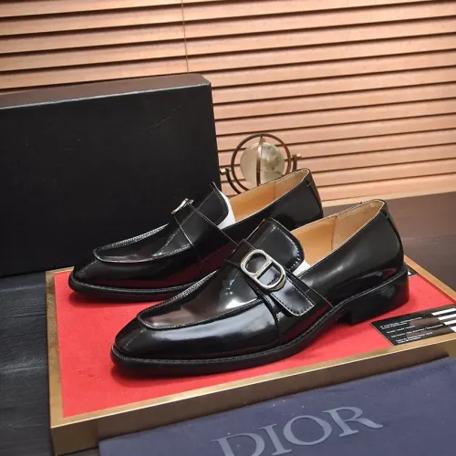 Christian Dior Leather Shoes For Men #1434541 $115.00 USD, Wholesale Replica Christian Dior Leather Shoes