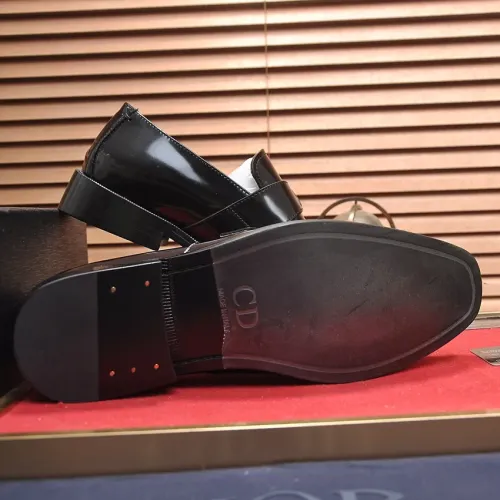 Replica Christian Dior Leather Shoes For Men #1434541 $115.00 USD for Wholesale