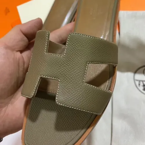 Replica Hermes Slippers For Women #1434545 $98.00 USD for Wholesale