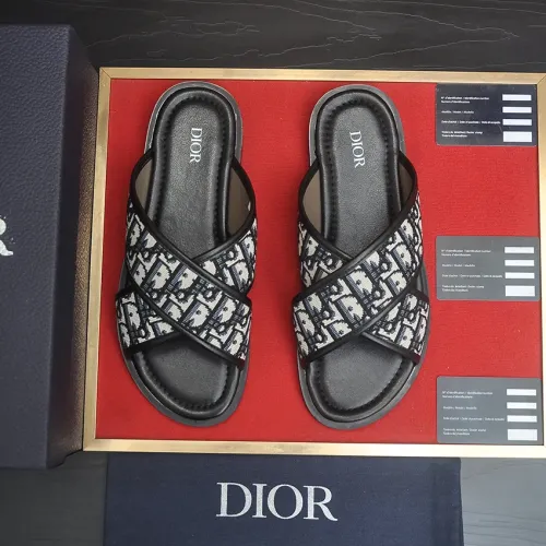Replica Christian Dior Slippers For Men #1434563 $52.00 USD for Wholesale