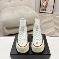 $112.00 USD Chanel High Tops Shoes For Women #1422661