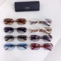 $60.00 USD Cartier AAA Quality Sunglassess #1424352