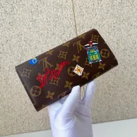 $88.00 USD Louis Vuitton AAA Quality Long Wallets #1425540