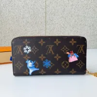 $88.00 USD Louis Vuitton AAA Quality Long Wallets #1425541