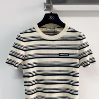 $96.00 USD MIU MIU T-Shirts Short Sleeved For Women #1427125