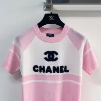 $96.00 USD Chanel T-Shirts Short Sleeved For Women #1427146