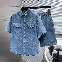 $68.00 USD Louis Vuitton LV Tracksuits Short Sleeved For Men #1427842