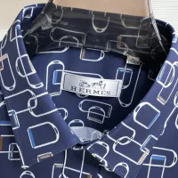 $80.00 USD Hermes Shirts Long Sleeved For Men #1430148