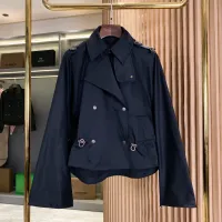 $132.00 USD Burberry Trench Coat Long Sleeved For Women #1431445