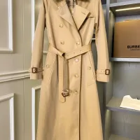 $162.00 USD Burberry Trench Coat Long Sleeved For Women #1431453