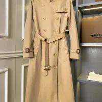 $162.00 USD Burberry Trench Coat Long Sleeved For Women #1431453