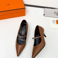 $98.00 USD Hermes High-Heeled Shoes For Women #1431680