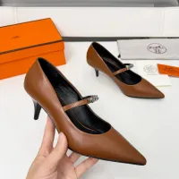 $98.00 USD Hermes High-Heeled Shoes For Women #1431680