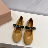 $96.00 USD MIU MIU Flat Shoes For Women #1432291