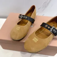 $96.00 USD MIU MIU Flat Shoes For Women #1432291