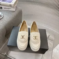 $92.00 USD Chanel Leather Shoes For Women #1432494