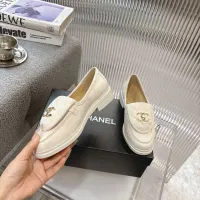 $92.00 USD Chanel Leather Shoes For Women #1432494