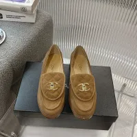 $92.00 USD Chanel Leather Shoes For Women #1432495