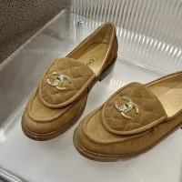 $92.00 USD Chanel Leather Shoes For Women #1432495