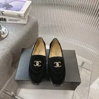 $92.00 USD Chanel Leather Shoes For Women #1432497