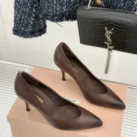 $112.00 USD MIU MIU High-Heeled Shoes For Women #1432834
