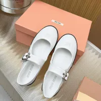 $76.00 USD MIU MIU Flat Shoes For Women #1433019